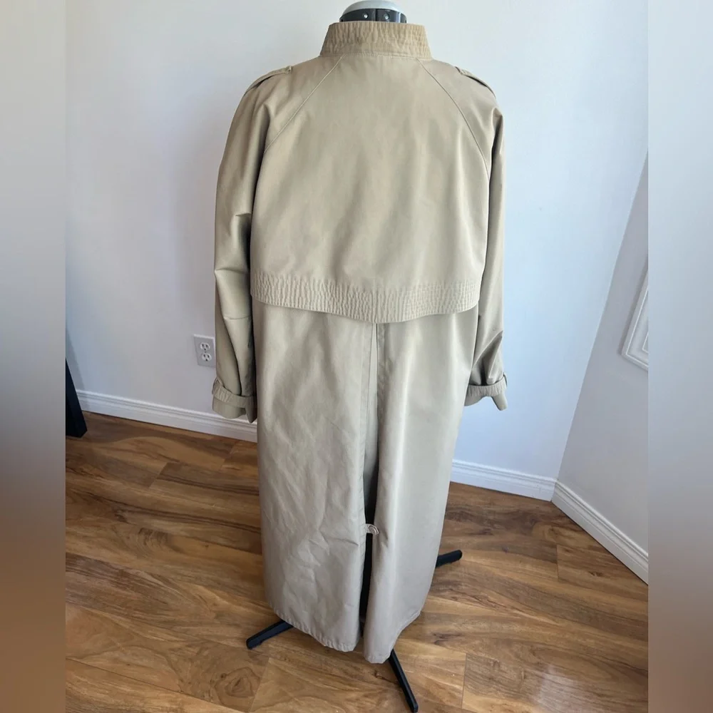 Via Veneto Italian -design Trench,cotton-blend Barn Coat Academic Office - Picture 2 of 9